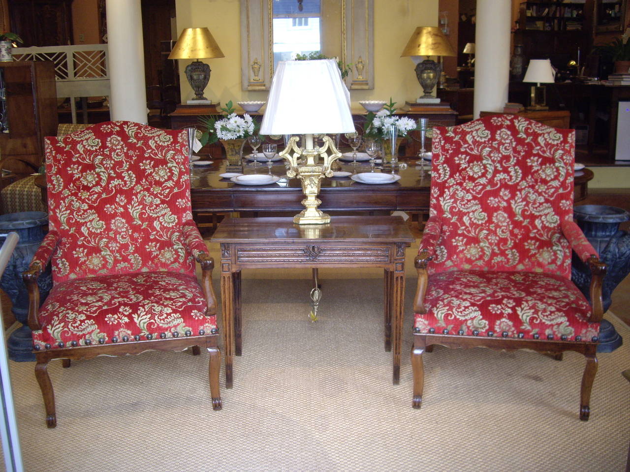 Pair of Large Provincial Regence Armchairs For Sale 2