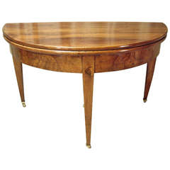 Antique Early 19th Century French Walnut Game Table