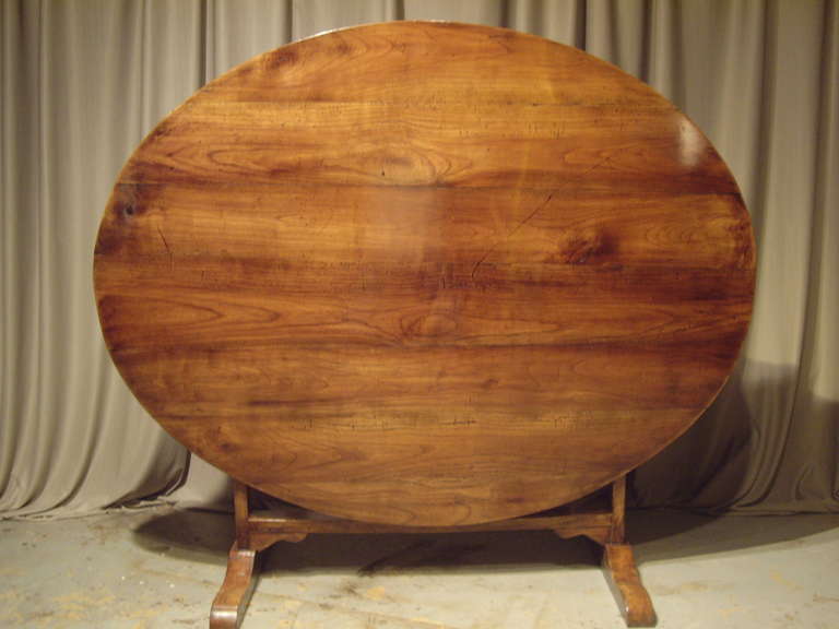 French Provincial Oval Wine Table at 1stDibs