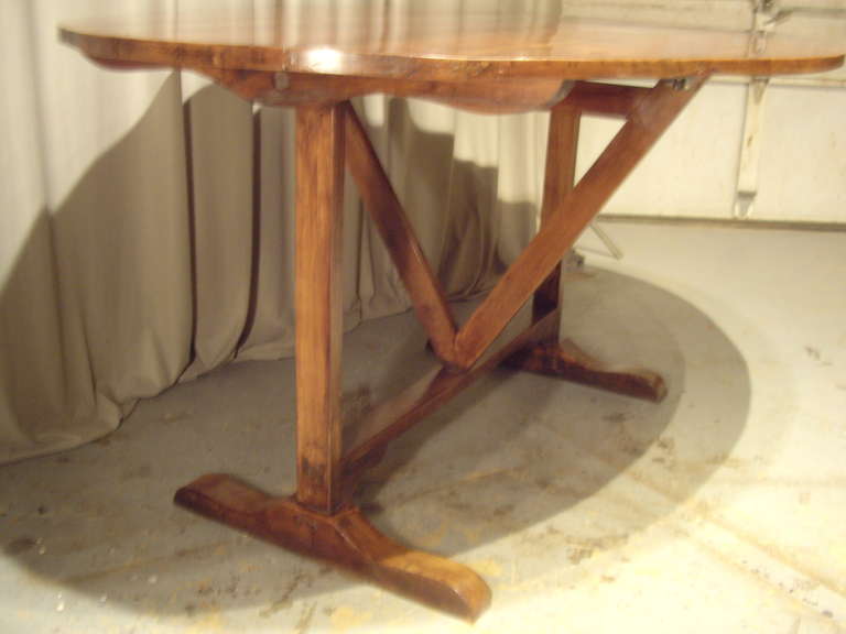 French Provincial Oval Wine Table at 1stDibs