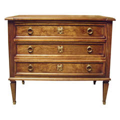 Louis XVI Style 3 Drawer Commode