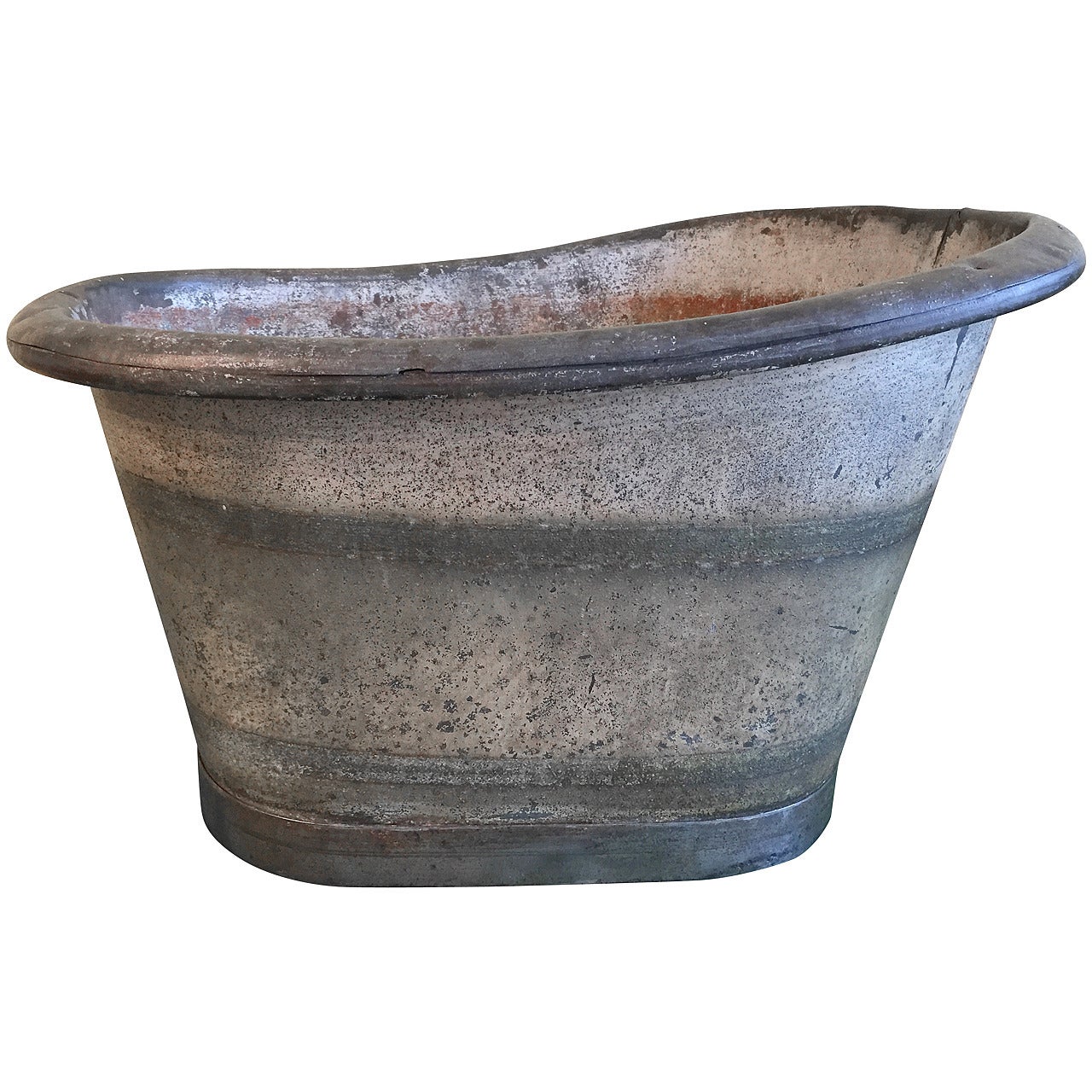 Early 19th Century French Tole' Foot Bath For Sale