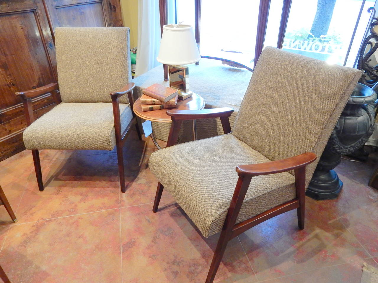 Pair of Vintage Armchairs, French, 1950s For Sale 2