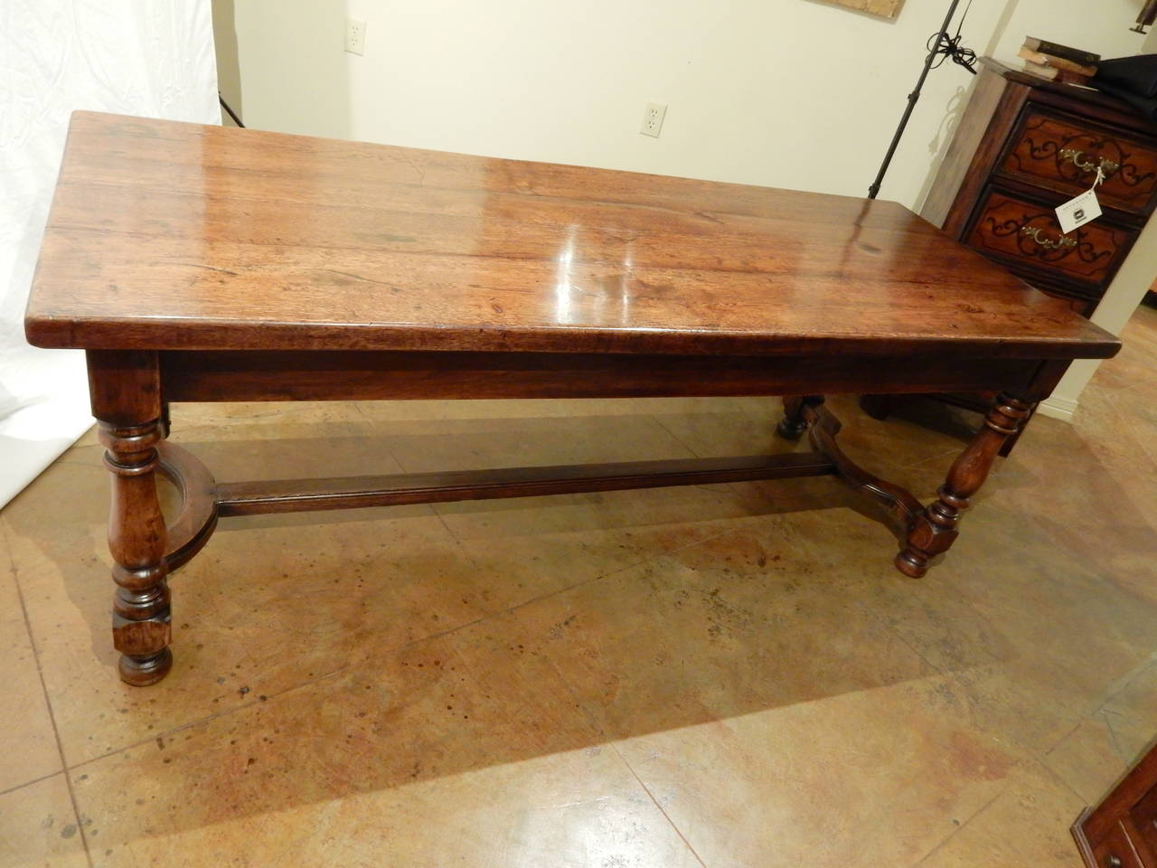 19th Century French Chestnut Farm Table In Good Condition In New Orleans, LA