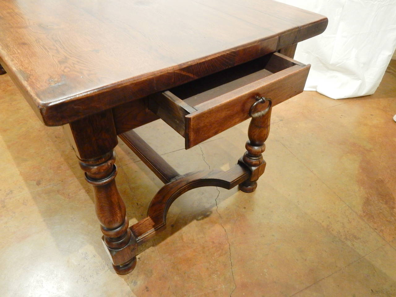 19th Century French Chestnut Farm Table 4
