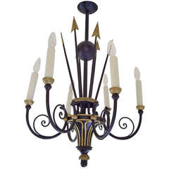 French Empire Style, Six Light Chandelier