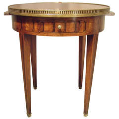 Elegant Louis XVI Style, Inlaid Bouillotte Table