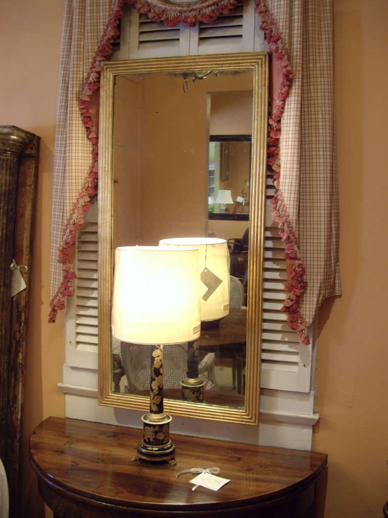 19th Century Narrow Directoire Mirror with Original Glass 2