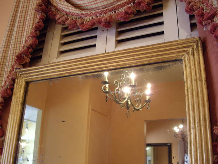 19th Century Narrow Directoire Mirror with Original Glass In Good Condition In New Orleans, LA