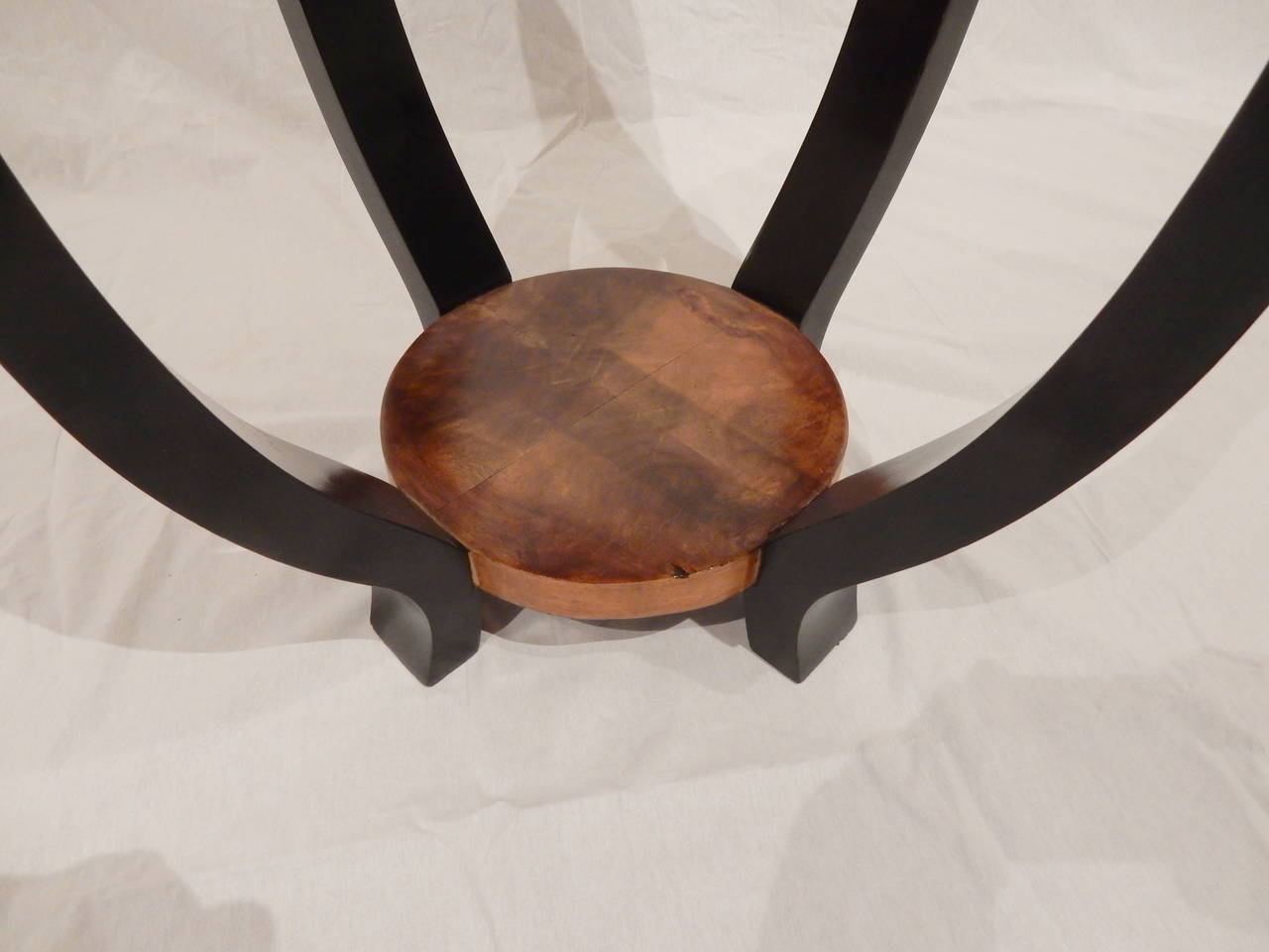 Walnut Art Deco Table For Sale