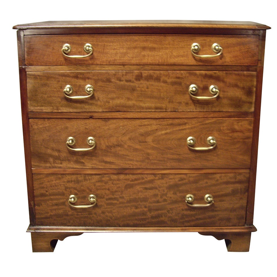 19th Century English Four Drawer Chest