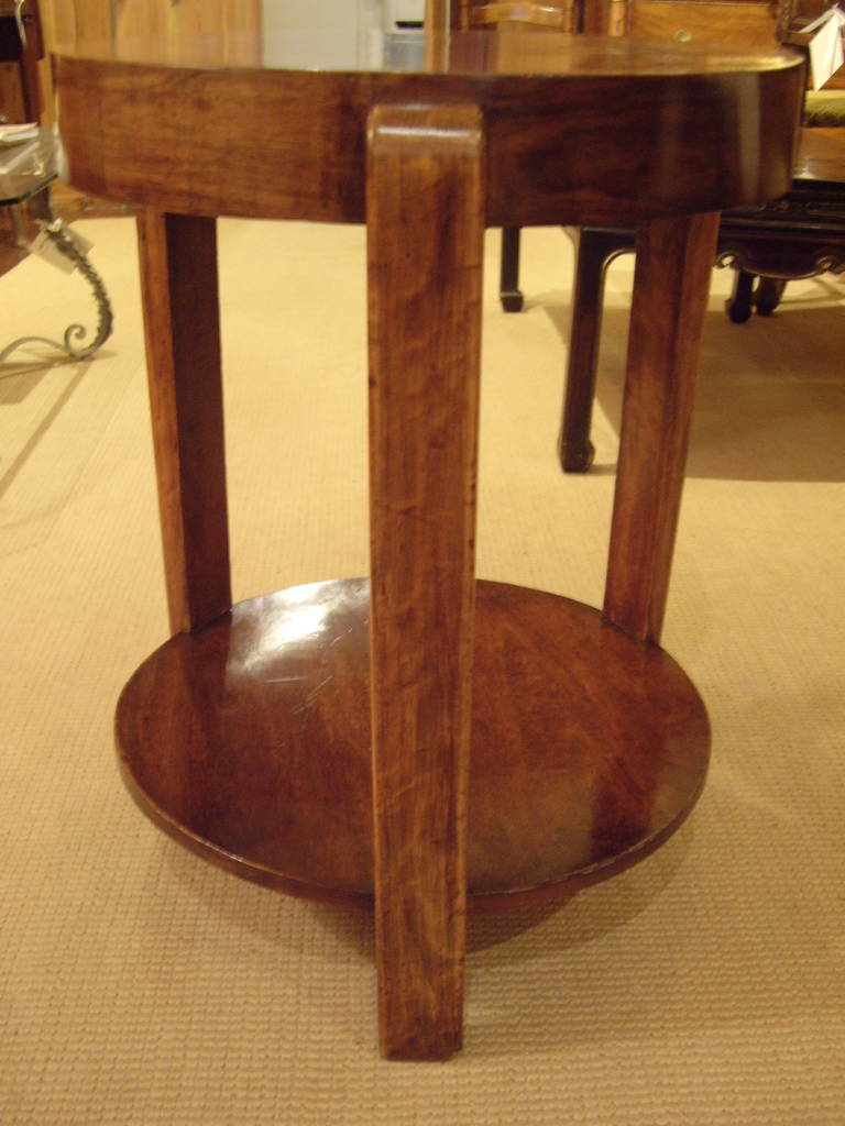 Mid-20th Century Small Round Art Deco Table