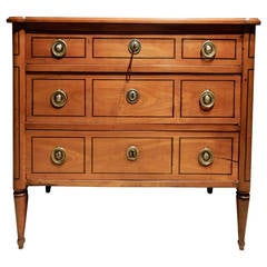 19th Century French Fruitwood Commode 19th Century French Fruitwood Commode
