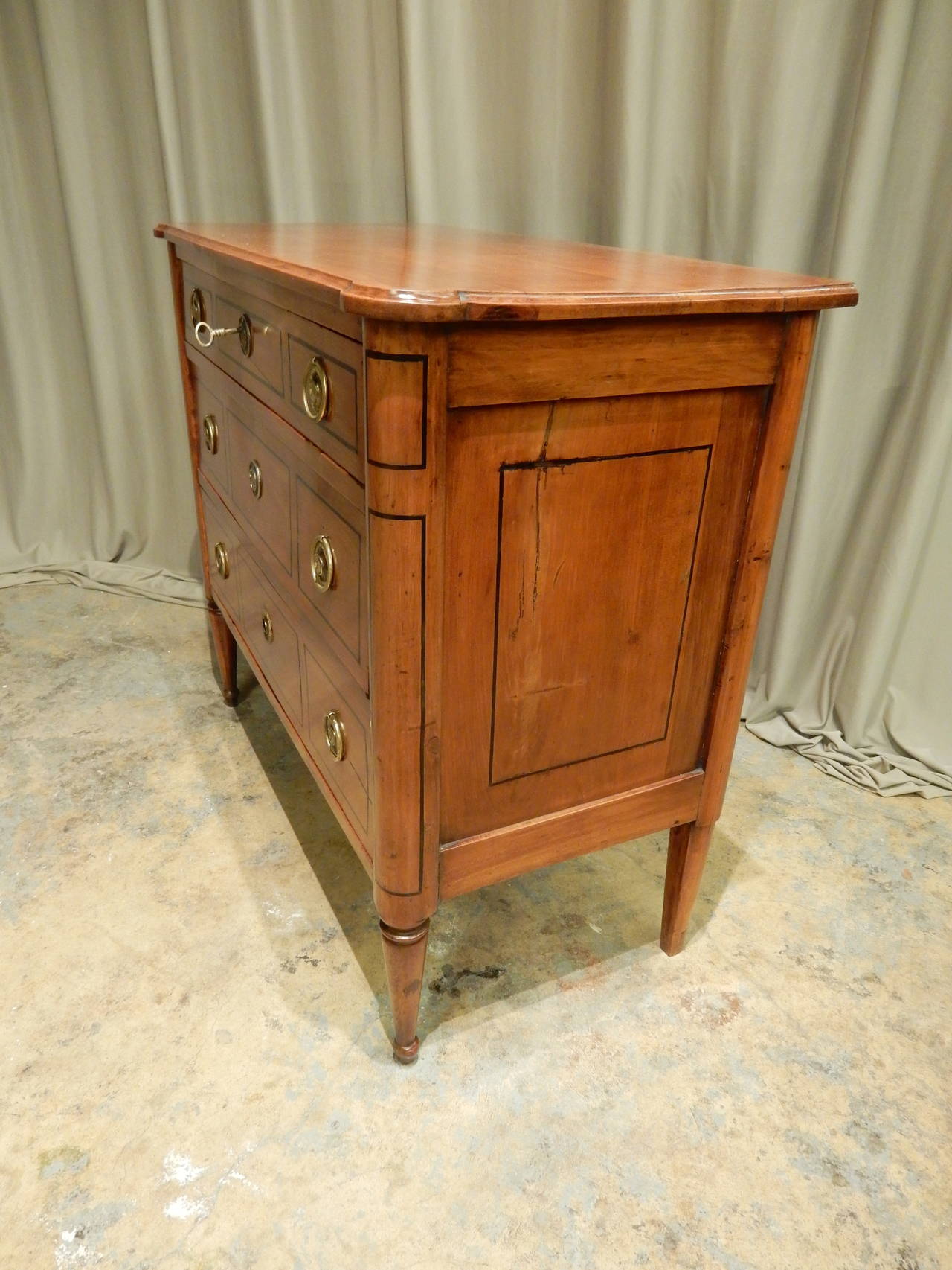 19th Century French Fruitwood Commode