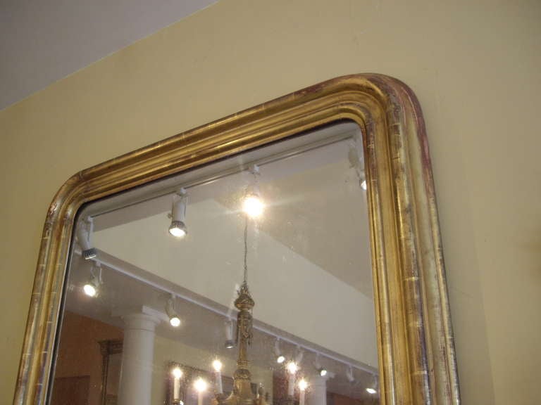 Large Louis Philippe Mirror In Good Condition In New Orleans, LA