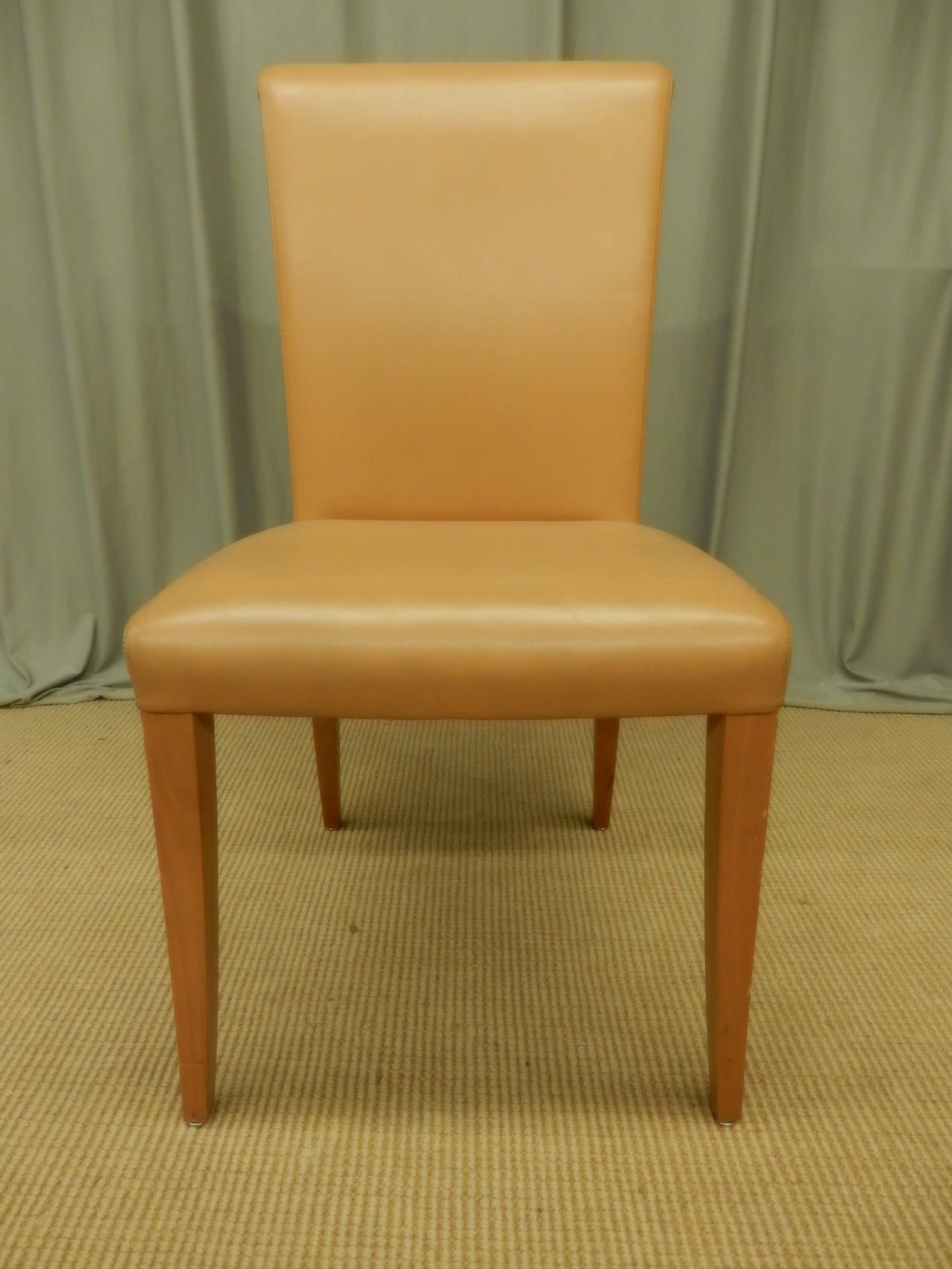 Late 20th Century 12 Italian Poltrona Frau Leather Dining Chairs For Sale