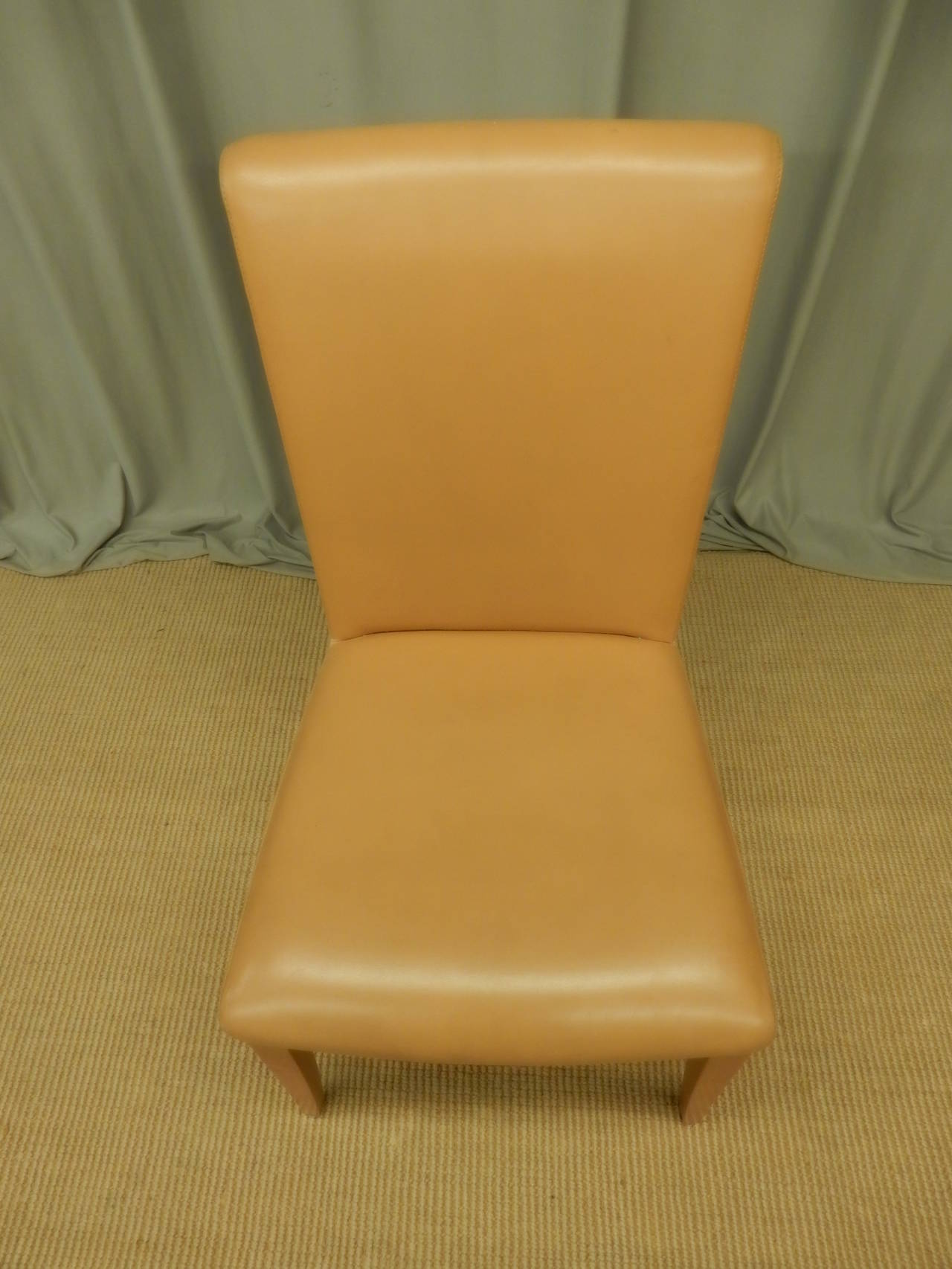 12 Italian Poltrona Frau Leather Dining Chairs For Sale 1