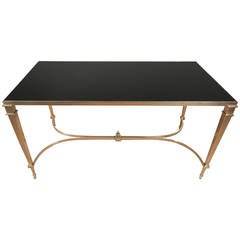 High Quality Neoclassical Brass Coffee Table