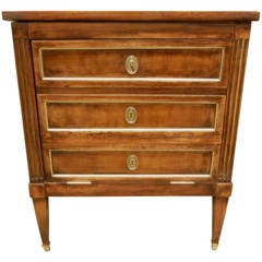 19th c Louis XVI style fall front commode.