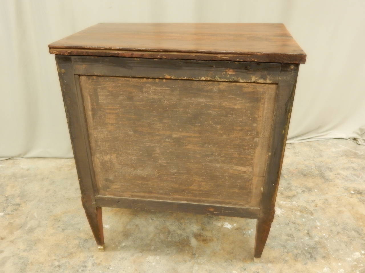 19th Century 19th c Louis XVI style fall front commode. For Sale