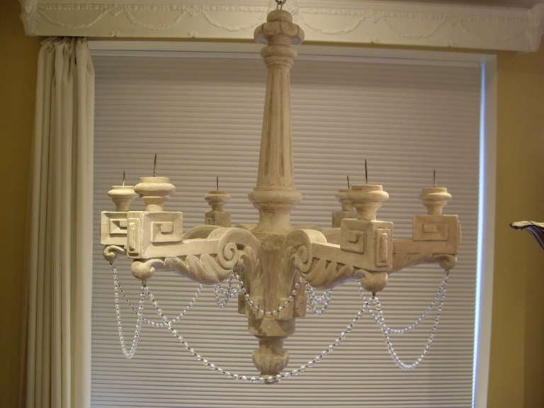 Italian painted  chandelier