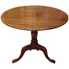 Early 19th c. English tilt-top round table