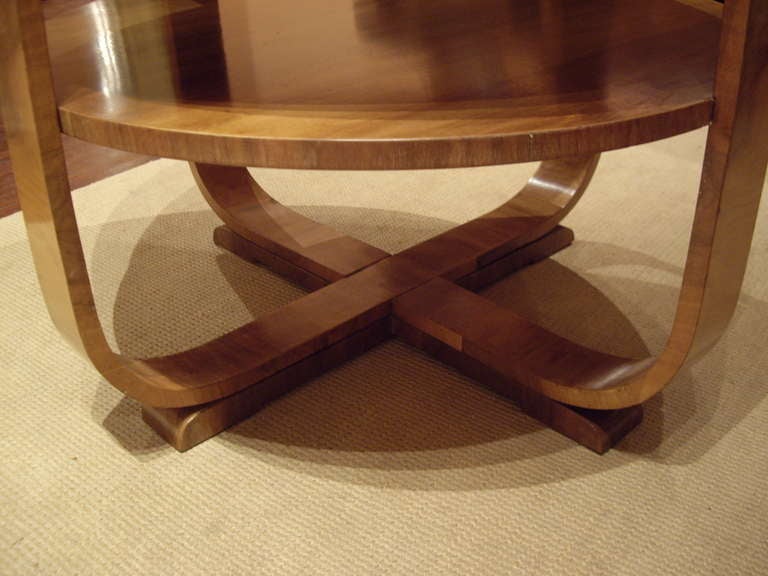 Art Deco Walnut Table 1