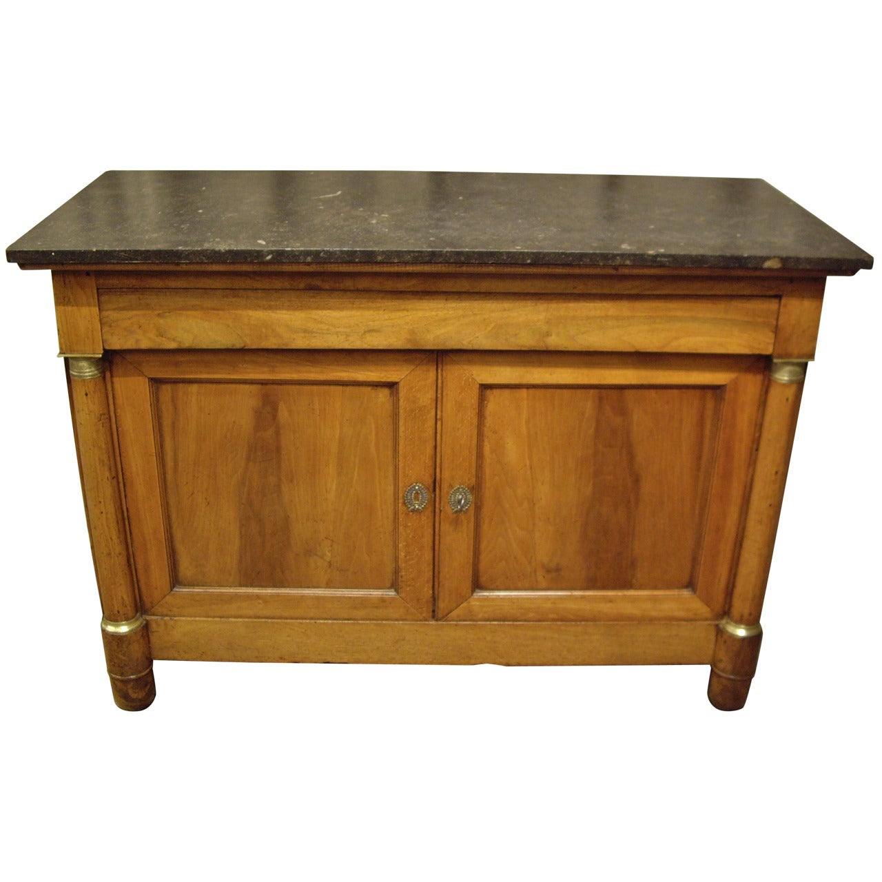French Provincial Empire Walnut Buffet For Sale