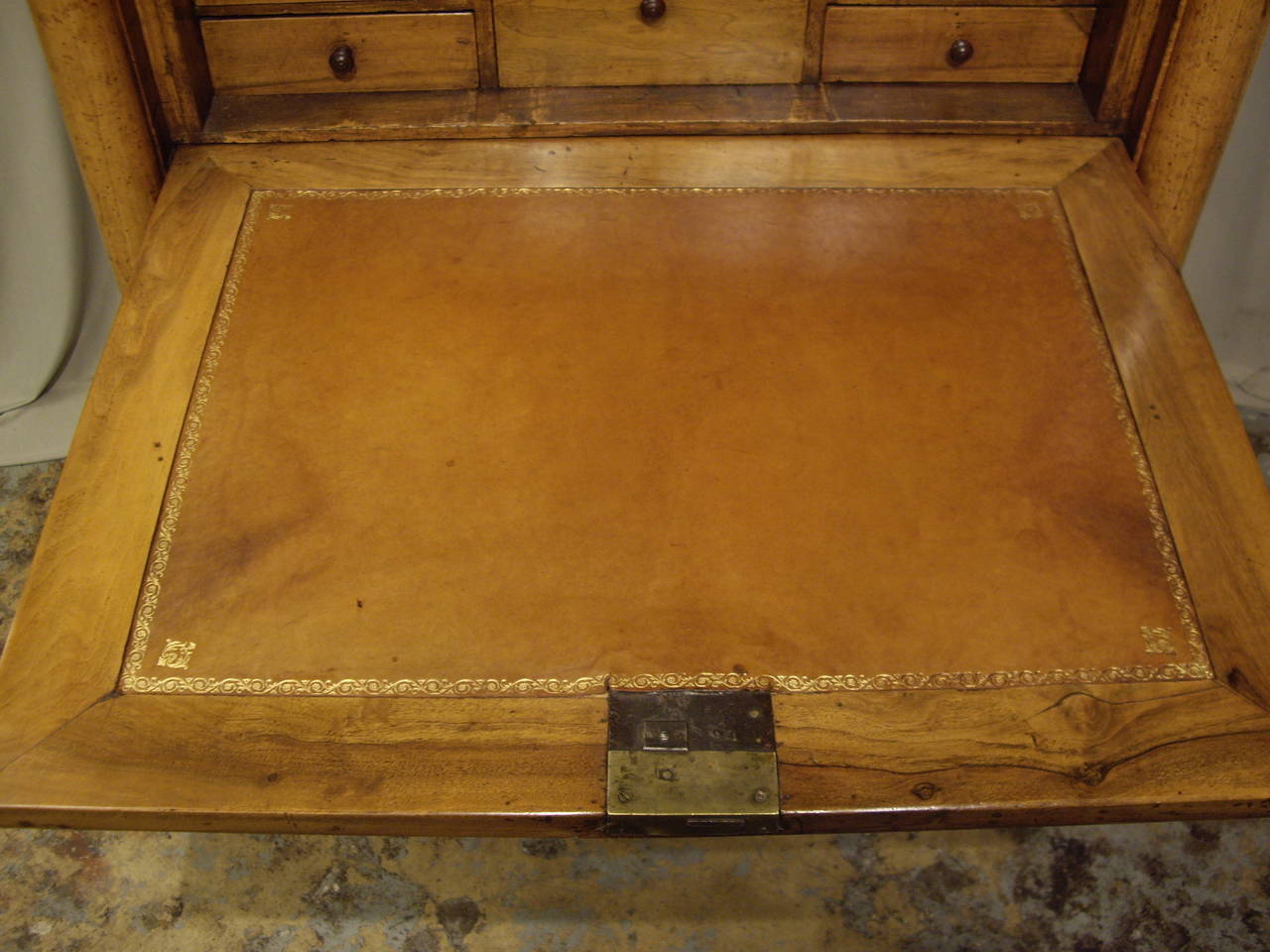 19th Century French Provincial Empire Walnut Secretaire