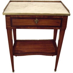 Louis XVI side table with writing box draw.