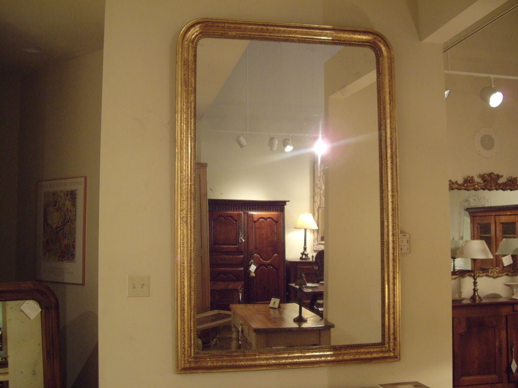 Large Louis Philippe Gilt Mirror