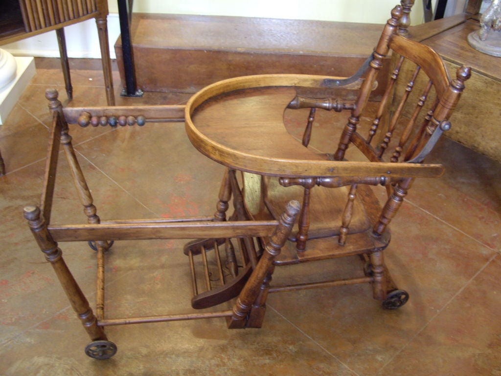 Victorian child's high chair 1