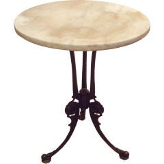 French 19th c. iron tripod table