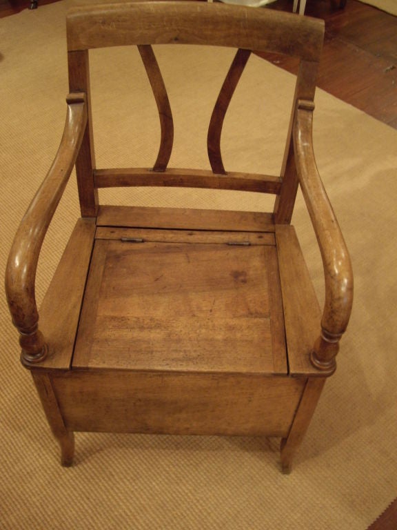 19th Century French 19th c. potty chair For Sale