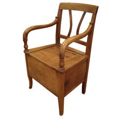 Antique French 19th c. potty chair