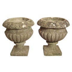 Pair of English garden urns