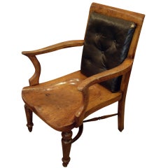 19th c English library/desk chair