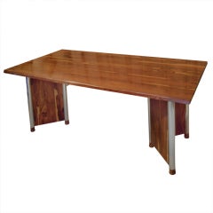 Pieff 1960's Rosewood and chrome Dining/Console table