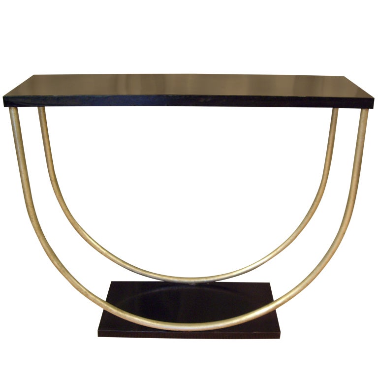 Art Deco metal console