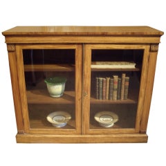 English Regency Walnut Bookcase