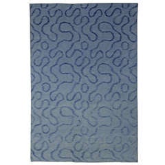 Contemporary Wool and Silk Rug