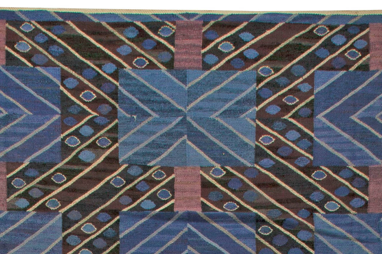Wool Mid-Century Scandinavian Rug by Märta Måås-Fjetterström