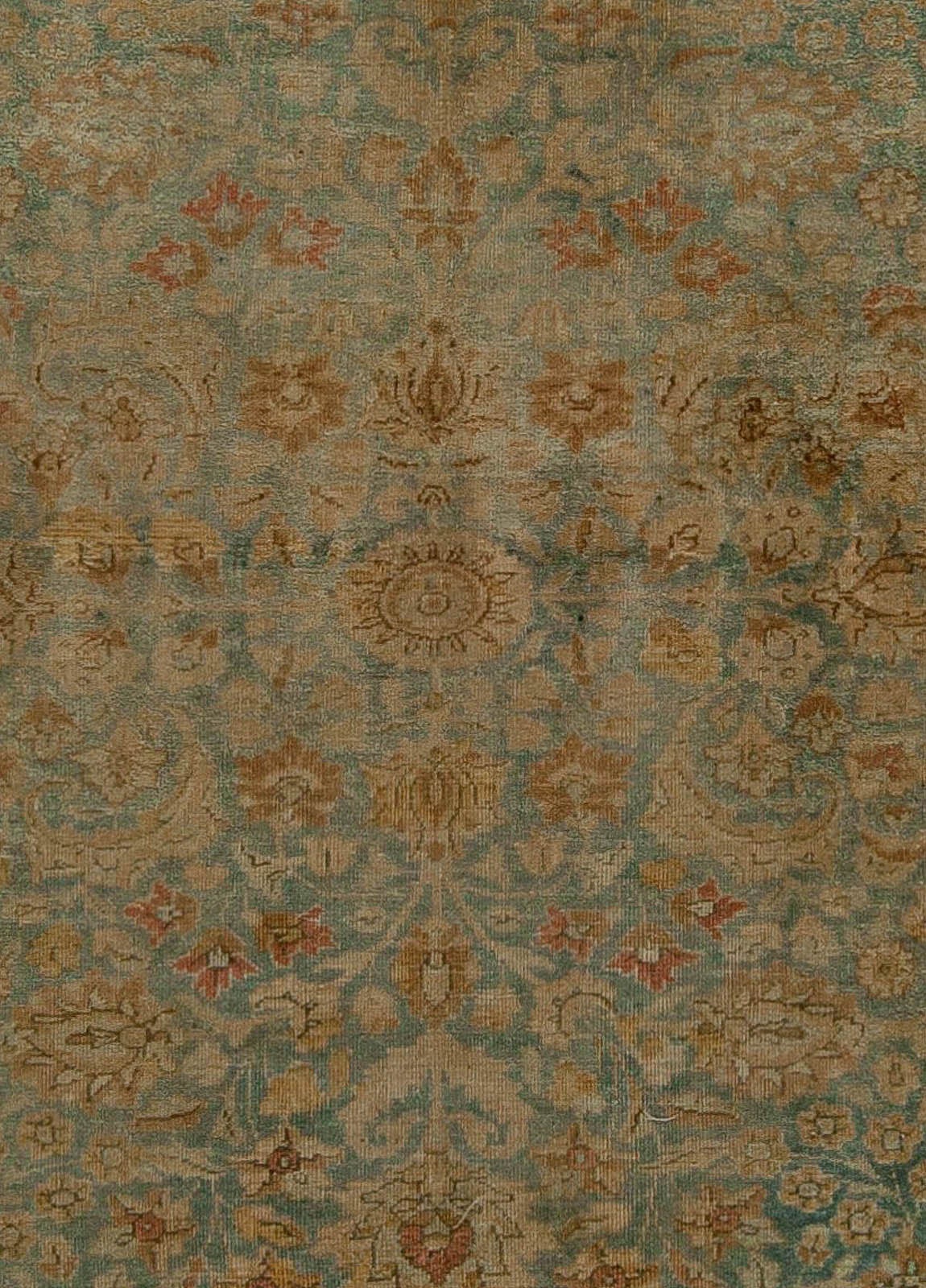 Antique Persian Tabriz with Garden Design In Excellent Condition In New York, NY