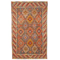 Vintage Turkish Oushak Rug 8