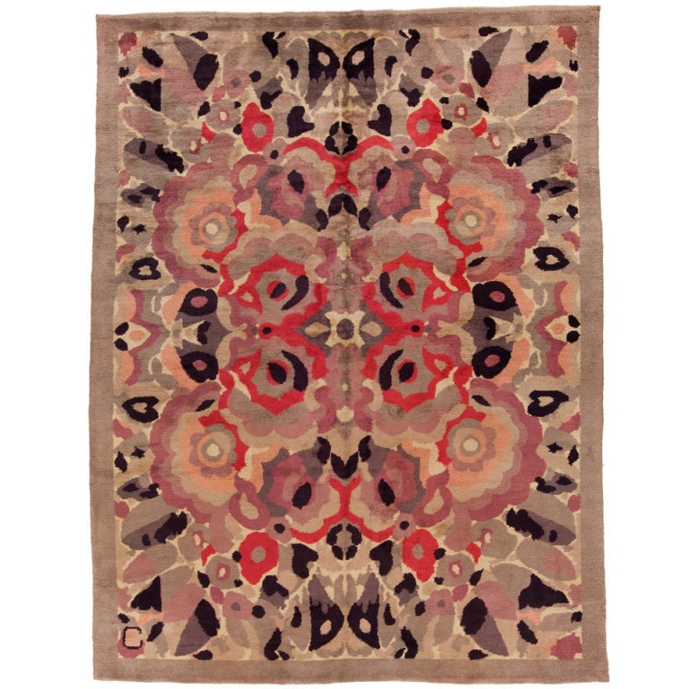 French Art Deco Rug at 1stdibs