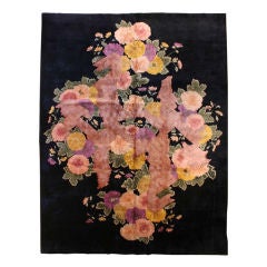 Chinese Art Deco Inspired Rug Size 11
2" x  8
9"