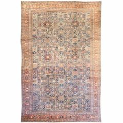 Antique Persian Sultanabad Area Rug