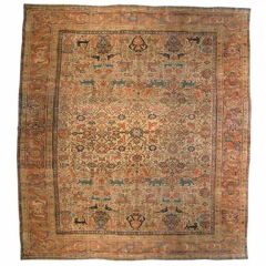 Late 19th Century Antique Persian Sultanabad Area Rug 6
