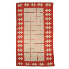 Vintage Modern Swedish Rug 3