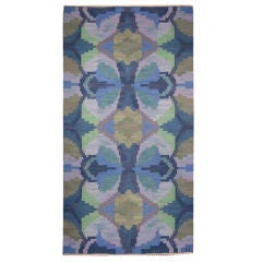 Vintage Scandinavian Rug "Gentiana" Design Judith Johansson